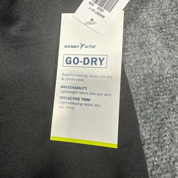 Old Navy Joggers Womens Medium Black Joggers Elastic Waist Tie Cord Pockets NEW - Picture 4 of 10